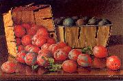 Prentice, Levi Wells Baskets of Plums on a Tabletop Spain oil painting reproduction